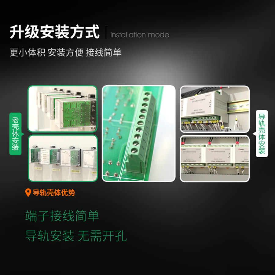 SRS-110VDC-2H2D-10A导轨安装结构